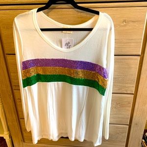 Mardi Gras tunic shirt